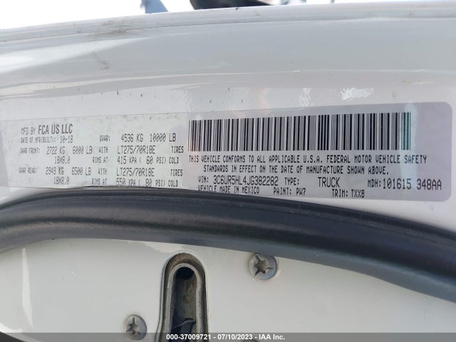 RAM 2500 Tradesman 2018 3C6UR5HL4JG382282 Image 9