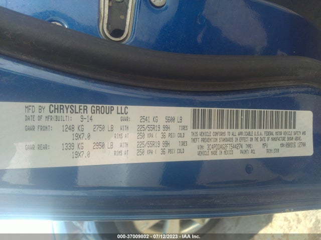 Dodge JOURNEY SE 2015 3C4PDDAG2FT544274 Image 9