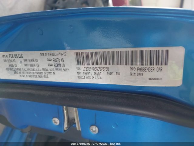 1C3CDFAA6GD578798 Dodge DART SE