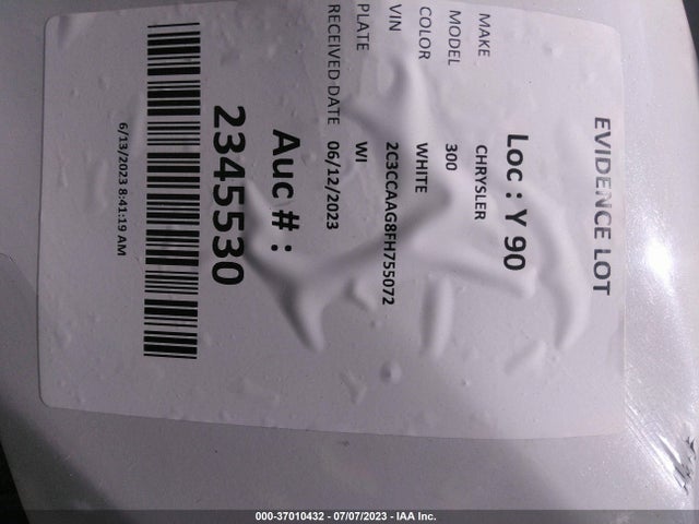2C3CCAAG8FH755072 Chrysler 300 Limited