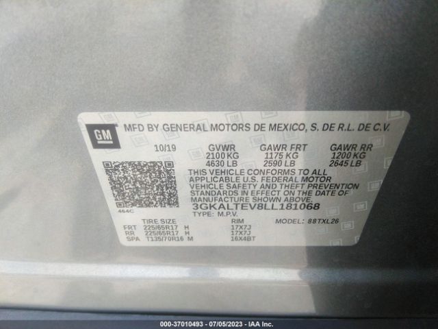 3GKALTEV8LL181068 GMC Terrain Sle