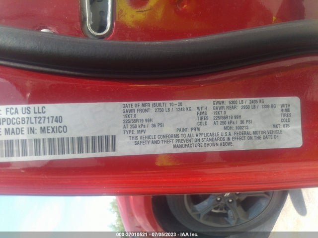 Dodge Journey Crossroad 2020 3C4PDCGB7LT271740 Image 9