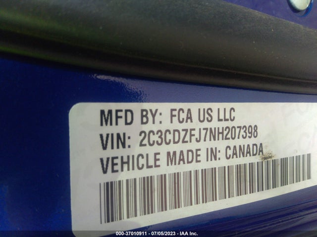Dodge Challenger R/t Scat Pack 2022 2C3CDZFJ7NH207398 Image 9