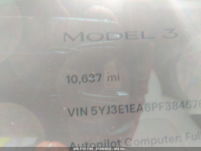 5YJ3E1EA6PF384576 Tesla MODEL 3