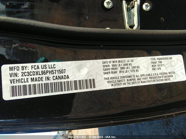 Dodge Charger Srt Hellcat Redeye Wide 2023 2C3CDXL96PH571507 Image 15