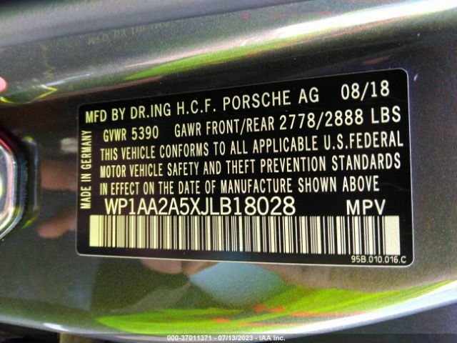 2018 PORSCHE MACAN WP1AA2A5XJLB18028 Photo 8