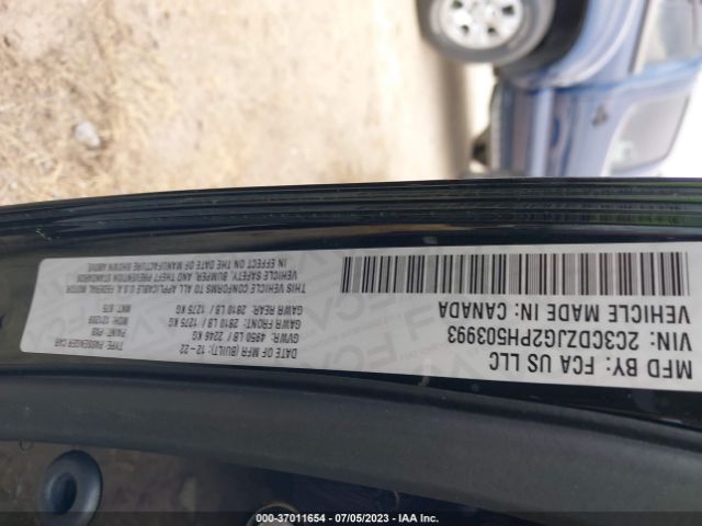 2C3CDZJG2PH503993 Dodge Challenger Gt