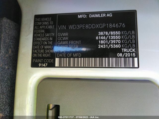WD3PE8DDXGP184676 Mercedes-Benz SPRINTER CARGO VANS
