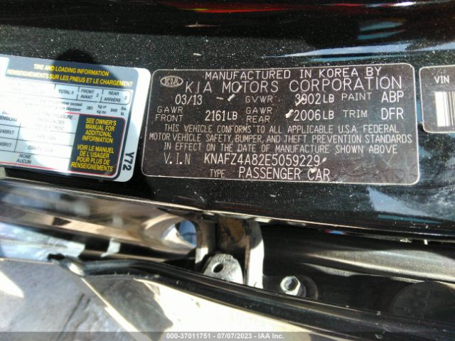 KNAFZ4A82E5059229 KIA FORTE EX