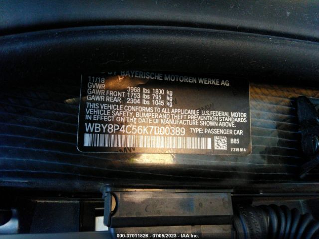 WBY8P4C56K7D00389 BMW I3