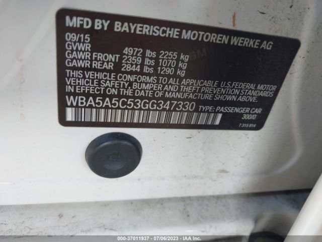 WBA5A5C53GG347330 BMW 5 Series 528i