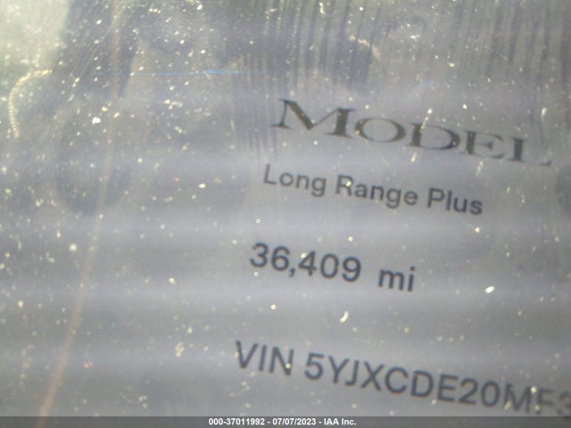 2021 Tesla Model X, VIN: 5YJXCDE20MF323060