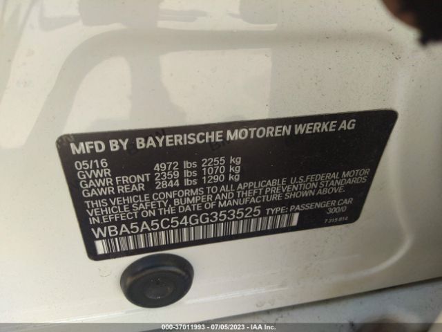 WBA5A5C54GG353525 BMW 5 Series 528i