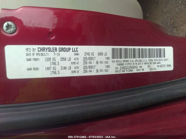 2C4RDGCG1ER459743 Dodge Grand Caravan Sxt