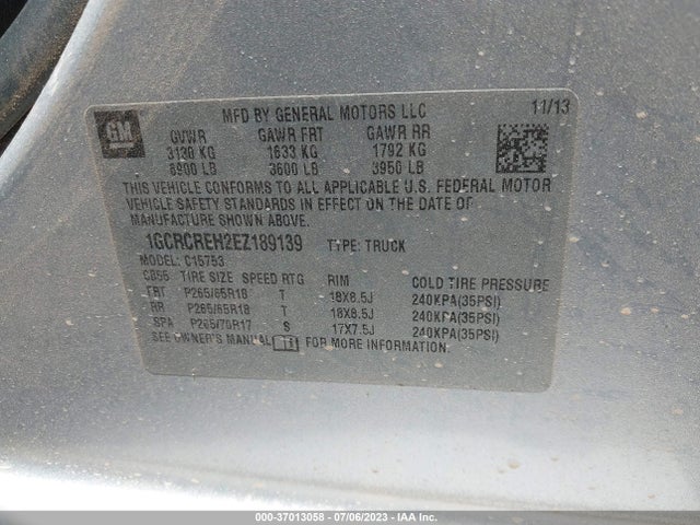 Chevrolet Silverado 1500 Lt 2014 1GCRCREH2EZ189139 Image 9