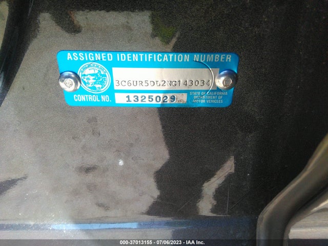 3C6UR5DL2NG143034 RAM 2500 Big Horn