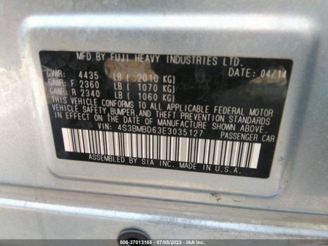 4S3BMBD63E3035127 Subaru Legacy 2.5i Premium