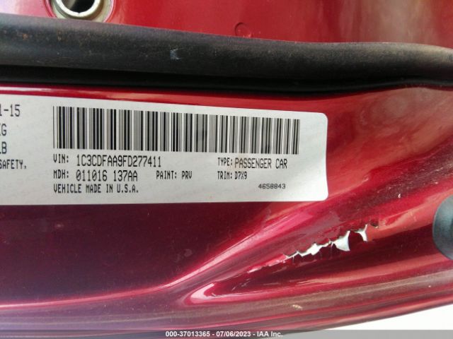 1C3CDFAA9FD277411 Dodge DART SE