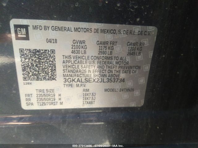 3GKALSEX2JL353734 GMC Terrain Denali