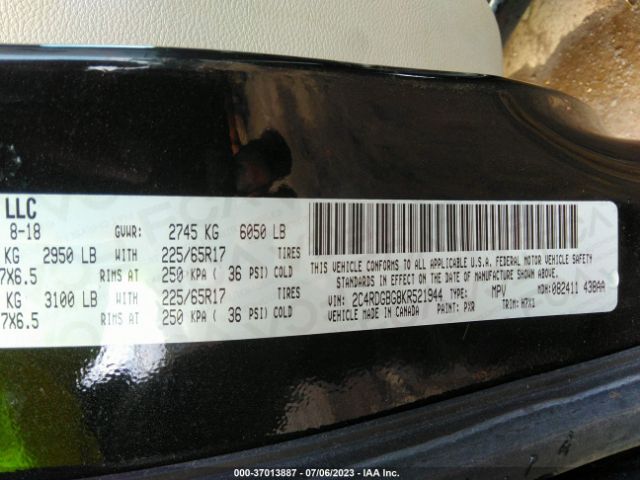 2C4RDGBG8KR521944 Dodge Grand Caravan Se