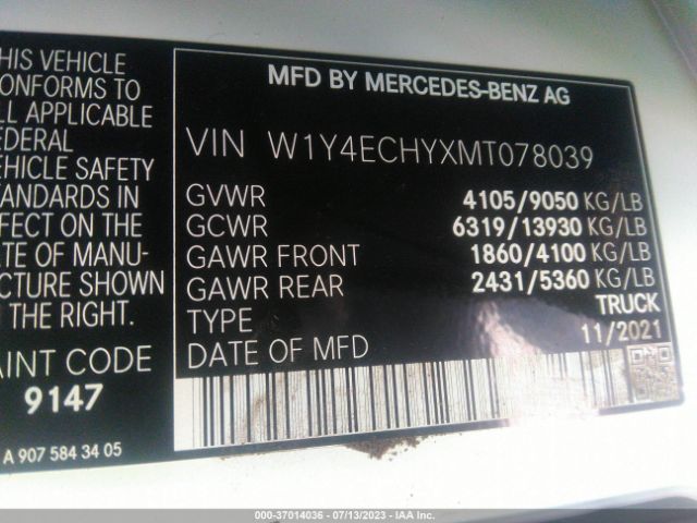 W1Y4ECHYXMT078039 Mercedes-Benz SPRINTER CARGO VAN