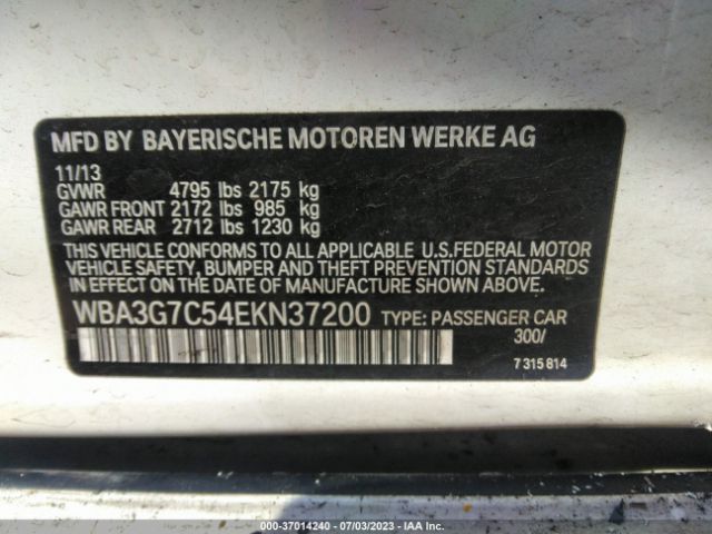 WBA3G7C54EKN37200 BMW 3 Series 328i Xdrive