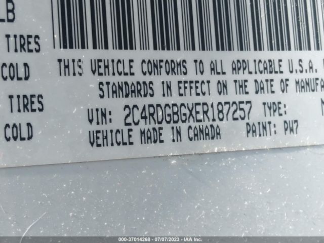 2C4RDGBGXER187257 Dodge Grand Caravan American Value Pkg