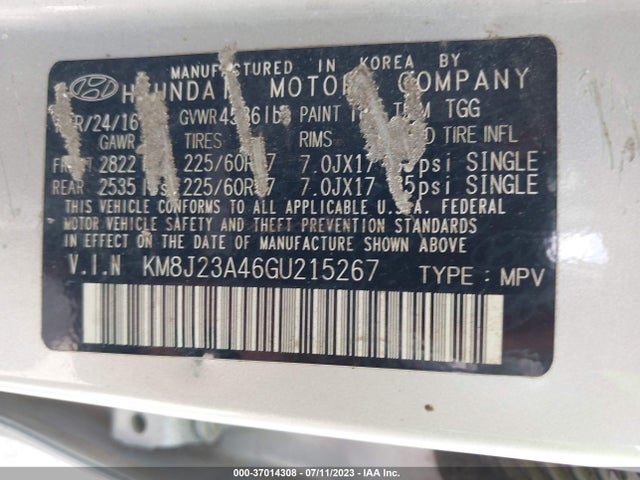 Hyundai TUCSON SE 2016 KM8J23A46GU215267 Image 15