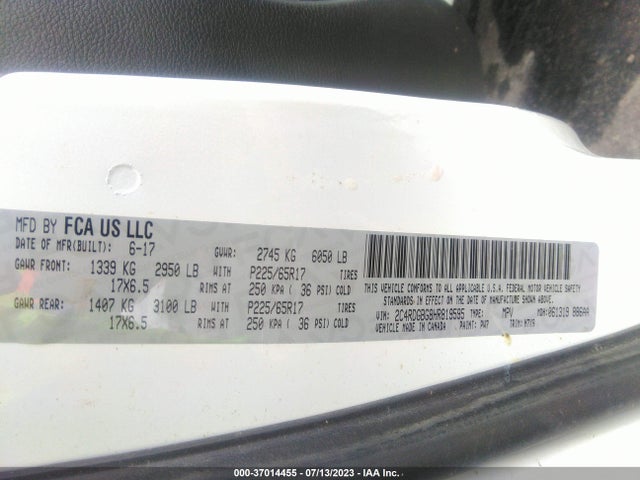Dodge Grand Caravan Se Plus 2017 2C4RDGBG8HR819595 Image 9
