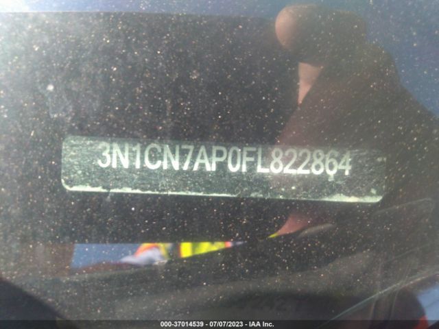 3N1CN7AP0FL822864 Nissan Versa S Plus