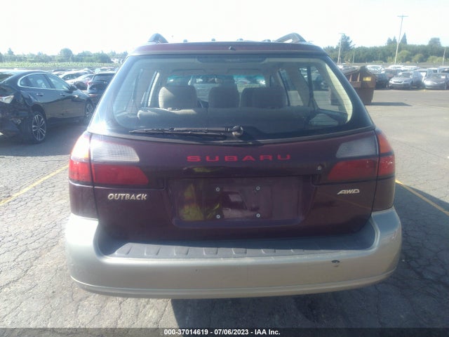 2001 SUBARU LEGACY WAGON OUTBACK W/RB EQUIP VIN: 4S3BH665X17651619