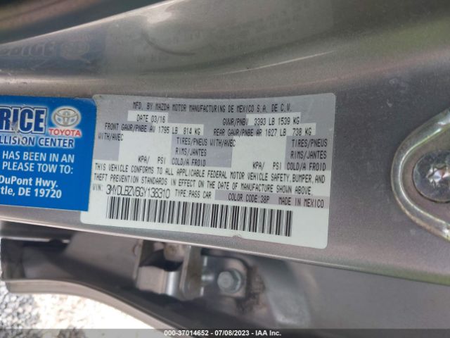3MYDLBZV6GY138310 Scion IA