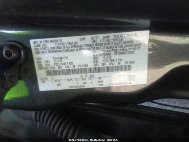 1FADP5EU3HL111017 Ford C-max Energi Se