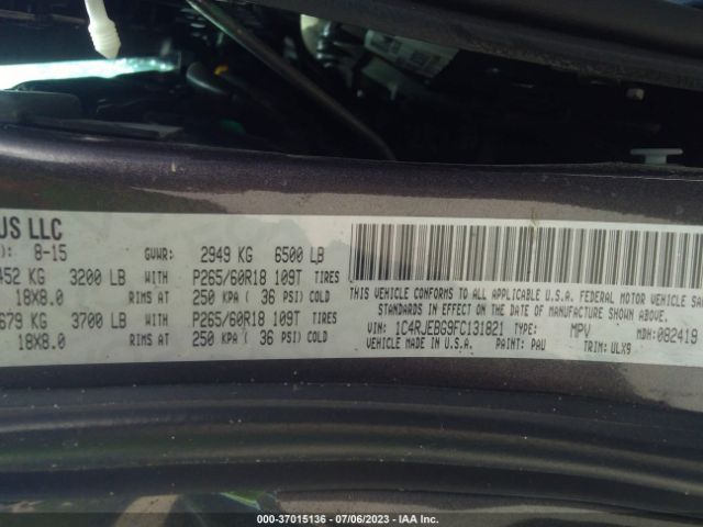 1C4RJEBG9FC131821 Jeep Grand Cherokee Limited