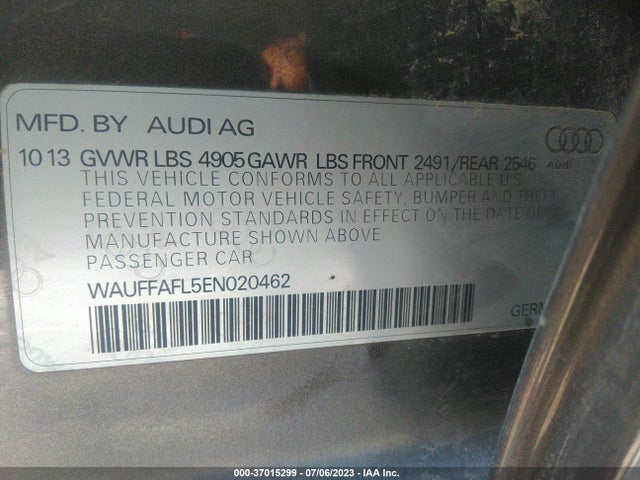 WAUFFAFL5EN020462 Audi A4 Premium Plus