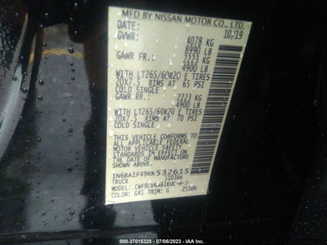 1N6BA1F49KN532615 Nissan Titan Xd Sl