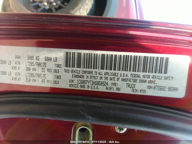 1C6RR7YT3HS850524 RAM 1500 Rebel
