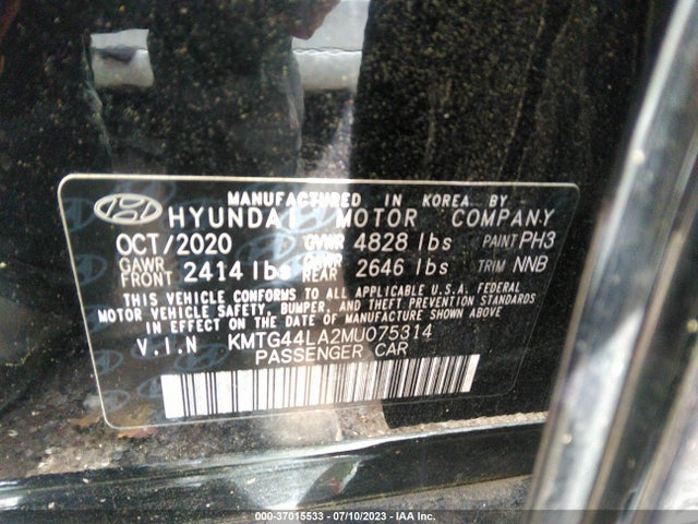 2021 Genesis G70, VIN: KMTG44LA2MU075314