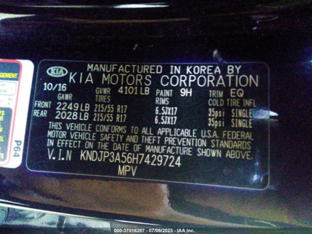 KNDJP3A56H7429724 KIA SOUL +