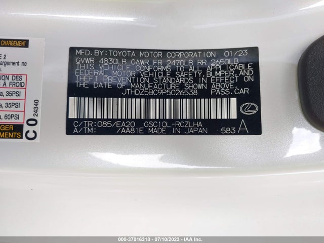 Lexus Rc Rc 350 2023 JTHDZ5BC9P5026538 Image 9