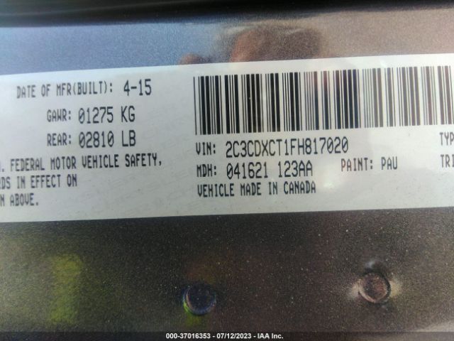 2C3CDXCT1FH817020 Dodge Charger Rt