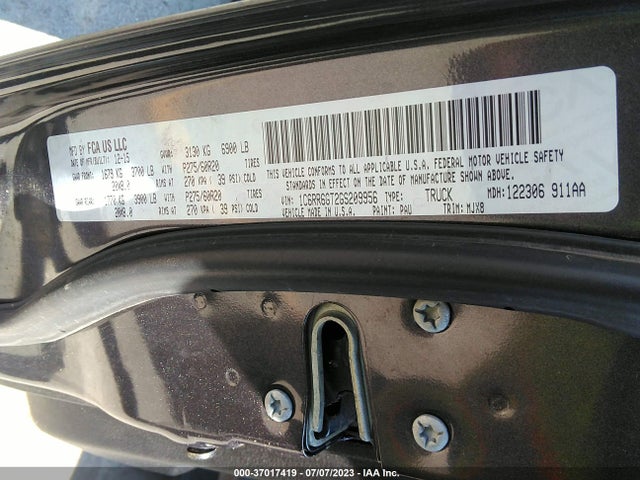 1C6RR6GT2GS209956 RAM 1500