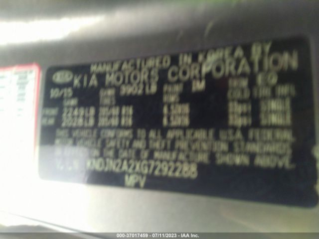 KNDJN2A2XG7292288 KIA Soul Base