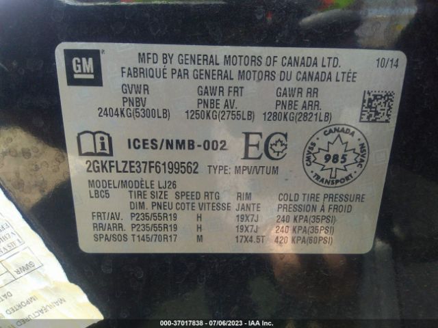 2GKFLZE37F6199562 GMC Terrain Denali