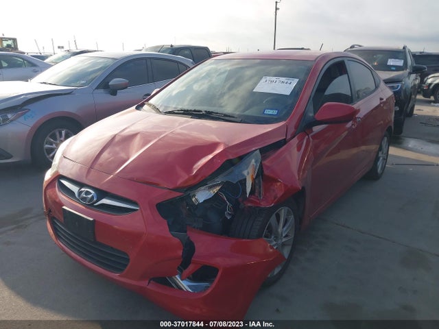 2012 HYUNDAI ACCENT GLS VIN: KMHCU4AEXCU162200