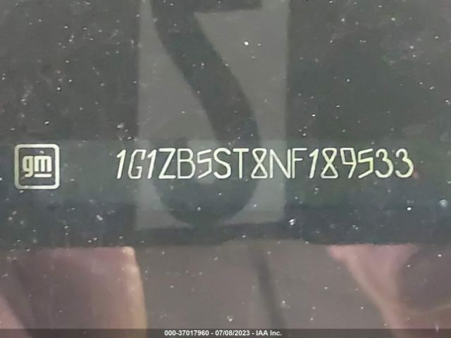 1G1ZB5ST8NF189533 Chevrolet Malibu Fwd Ls