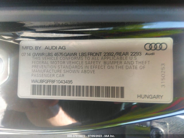 WAUBFGFF8F1043495 Audi S3/a3 2.0t Premium