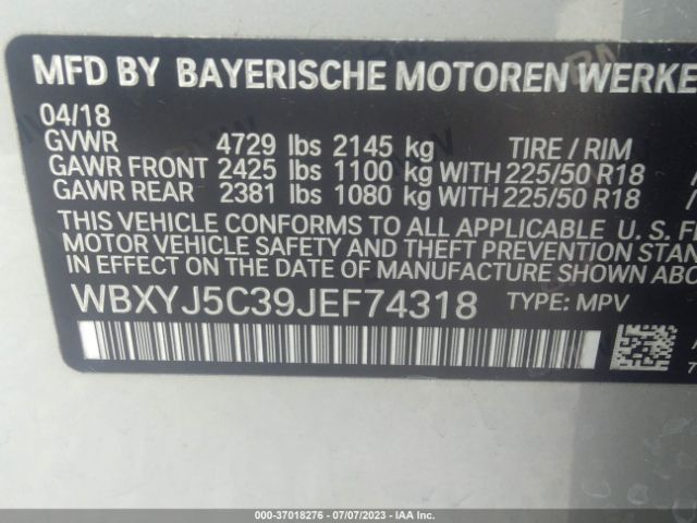 WBXYJ5C39JEF74318 BMW X2 Xdrive28i