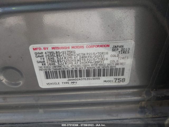 JA4AD2A37EZ015055 Mitsubishi Outlander Es