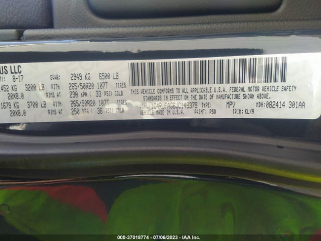 1C4RJFAG6JC148379 Jeep Grand Cherokee Altitude